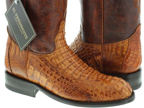 genuine alligator cowboy boots